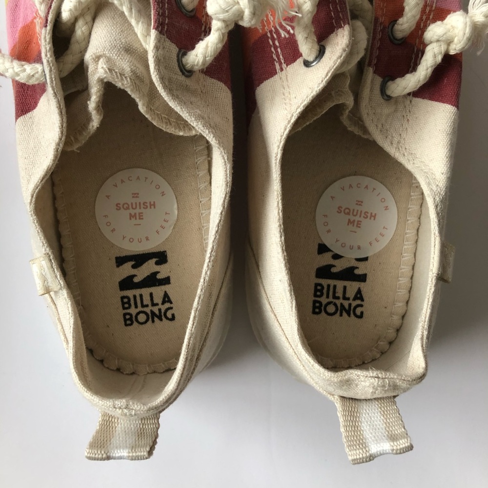 SOLD Billabong Marina Canvas Striped Shoes NWOT - Picture 8 of 9